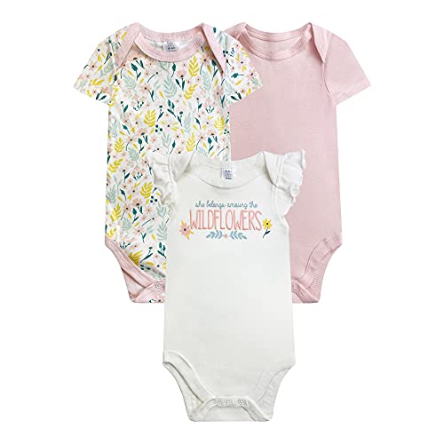 Image of BABY KISS 3-Pack Baby Bodysuit Infant Girls & Boys Newborn Baby Bodysuits