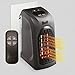 Produktbild LIVINGTON Handy Heater 370 Watt mit Fernbedienung | Keramik Heizlüfter | Mini-Steckdosen-Heizer | Schnellheizung | Thermostat 15°C - 32°C | Timer | Elektro-Heizung | Das Original aus dem TV