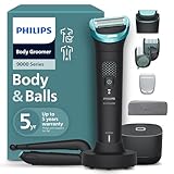 Philips Body Groomer 9000 Series - Trimmer for Men with 2D Flexing Head, Triple Protect Shave System, Interchangeable Heads, Intimate Trim & Shave, 100% Showerproof, 120 min. Runtime, Model BG9480/28