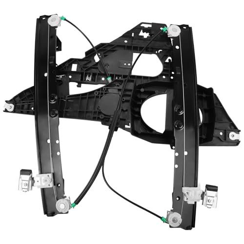 Image of Front Right Power Window Regulator with Panel Without Motor for Expedition