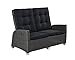 Produktbild Wholesaler GmbH LC Garden 2er Sofa Zweisitzer Barcelona Living grau-Mix