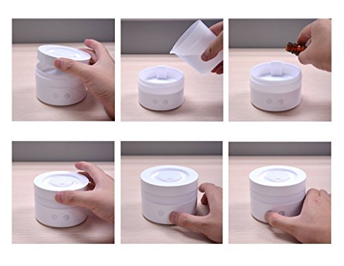 Actpe Portable Travel-Size Usb 100Ml Aroma Essential Oil Diffuser Ultrasonic Air Humidifier Ultrasonic Cool Mist For Car Bedroom Baby Kids Home Office Spa #TOP3