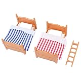 Jouets éducatifs: ce mini lit double de la Maison de Poupée Peut Être un jouet éducatif coule que vote enfant developpe ses capacités pratiques et satisfais sa curiosté.