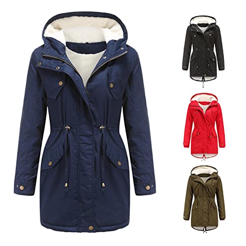 Jaqueta de inverno feminina com capuz Jaqueta de esqui Casaco de neve de inverno quente Casaco de lã