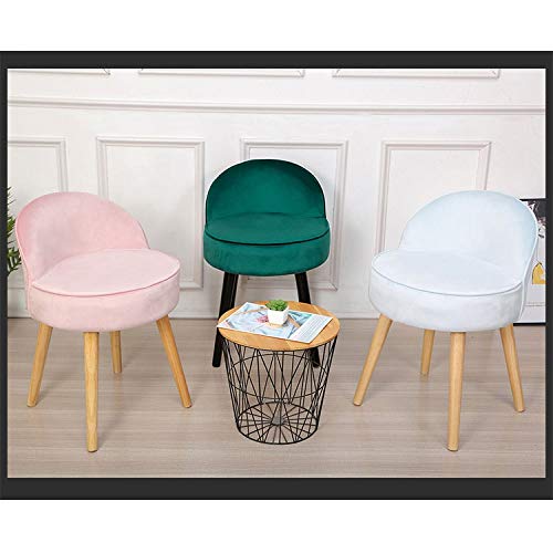 Acquire Modern Minimalist Makeup Chair Nail Chair Solid Wood Back Dressing Stool Bedroom Living Room Sofa Chair Dining Chair (Color : D) #TOP3