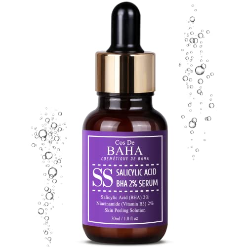 Only Salicylic Acid 2% Exfoliant Facial Serum With Niacinamide - Bha For Peel, Acne Spot Treatment, Pore Cleaner, Pore Refining, Resurfacing, Alcohol Free, 1 Fl Oz (30Ml) #TOP4