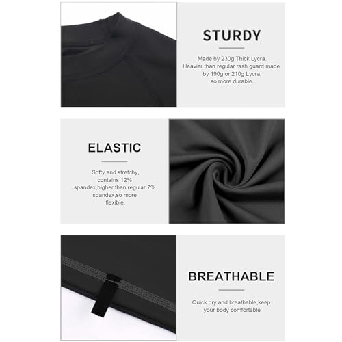 OMGear Rash Guard for Men Women Spandex Multi-Colors Long/Short Sleeve Swimsuit UPF 50+ BJJ MMA Compression Shirt Surf Suit2