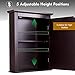 Tangkula Bathroom Cabinet with Mirror, Mirrored Wall-Mounted Storage Medicine Cabinet w/Single Door & Adjustable Shelf in 5 Positions, Multipurpose Wall Cabinet for Bathroom (Brown)