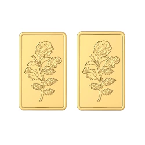 Image of Joyalukkas 24K (999) Purity Assayer certified 2 Grams Gold Bar Combo (1g X 2 pcs)