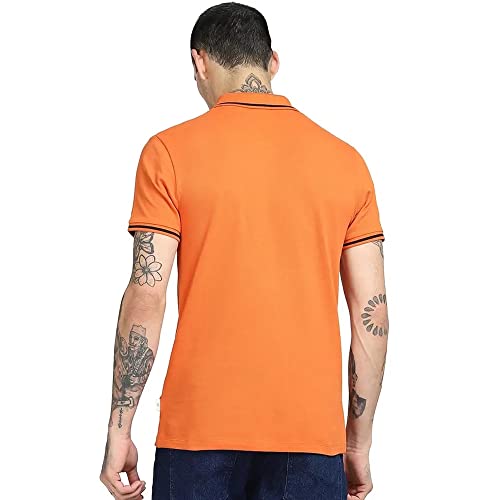 Image of Jack & Jones Printed Cotton Slim Fit Mens Polo T-Shirt