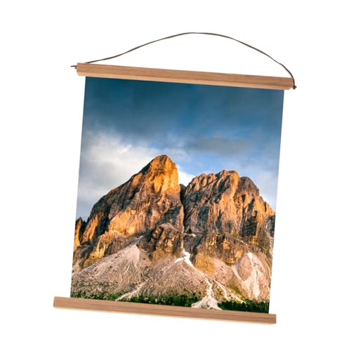 TOYANDONA Cornice Magnetica in Legno Massello Fai da Te da Asta Magnetica per Appendere Poster e Quadri Supporto per Stampe e Foto su Tela