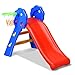 GOPLUS Toboggan Aire de Jeux pour Enfants, Aire de Jeux avec Panier de Basket, Toboggan Extérieur et à l’Intérieur, pour Enfants 3-8 Ans, 108 x 58 x 71,5CM