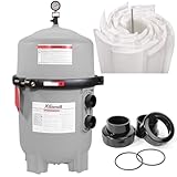 XtremepowerUS Pool Filter for In-Ground Pool Spa Diatomaceous Earth DE Pool Filter, 48 Sq. Ft. 96 Gallons Per Minute Pool Filter