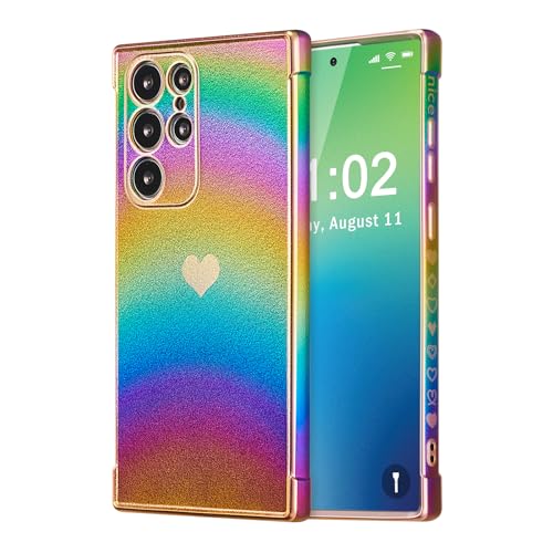 ZTOFERA Cute Case for Samsung Galaxy S24 Ultra,Iridescent Violet
