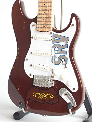 Stevie Ray Vaughan Mini guitare miniature SRV Lenny Gift Axe Heaven - Les Beatles, Paul McCartney, John Lennon, RIngo Starr, George Harrison Stevie Ray Vaughan Mini guitare miniature SRV Lenny Gift Axe Heaven