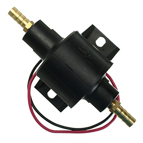 C-FUNN Universal 8 mm 12 V Elektrische Diesel-Benzinpumpe Posi Facet Flow Style