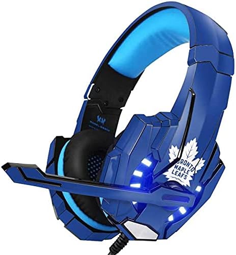 Skinit Decal Skin Compatible with BENGOO G9000 Gaming Headset - Officially Licensed NHL Toronto Maple Leafs Color Pop Design
