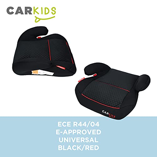 Carkids Auto-Kindersitzerhöhung Schwarz und Rot, Autokindersitz Gruppe 2-3, Kinder von 3,5-12 Jahre|15-36 kg - Image 6