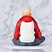 LUNK Saitam Action Figures,Sitting Saitam Anime Figure,Cute Cartoon Anime Figurine Desktop Ornament Collection 10cm