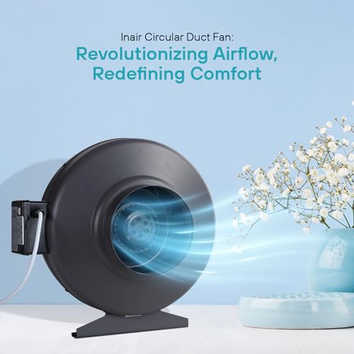 Image of INAIR | Circular Exhaust Fan | INA-CDF31-66B | 1900 (m3 /h) Airflow | Silent, Energy-Saving Copper Motor | Durable Metal Build, Stable Air Pressure | Ventilation Fan for Bathroom, Kitchen & Shops