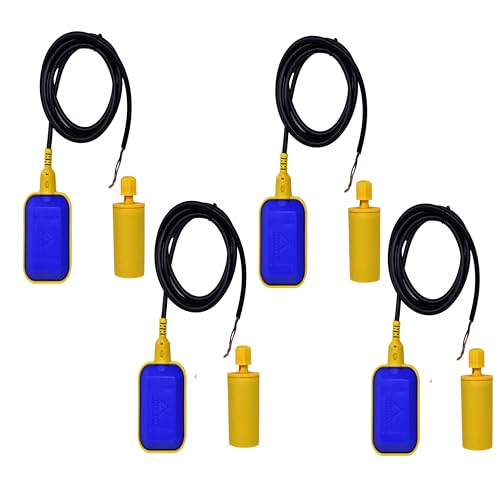 Image of AMPEREUS Automatic Water Level Controller Float Switch for Water Tank | Motor Automatic On /Off System | Fully Automatic Water Tank Auto Cut On /Off Float Sensor with 2 Meter Wire (Pack 4)
