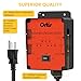 2025 New! Automatic Vacuum Switch, Ortis Dust Control Autoswitch for 3 Power Tools, Delay Vacuum On/Off to Prevent Circuit Overload and Tripping, Adjustable Actuation Threshold, Orange HVC-10R