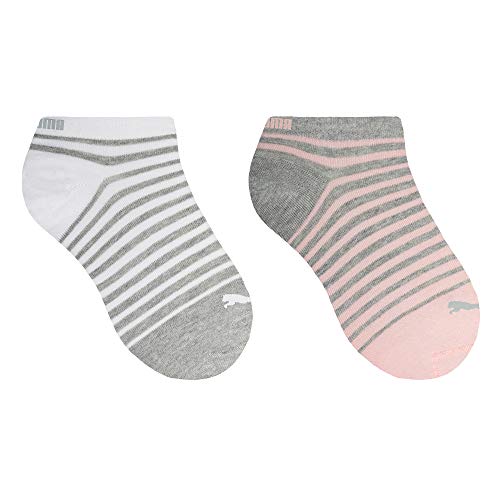 Meia Sapatilha Kit 2 Pares, Puma, Feminino, Branco/Cinza, 34/38
