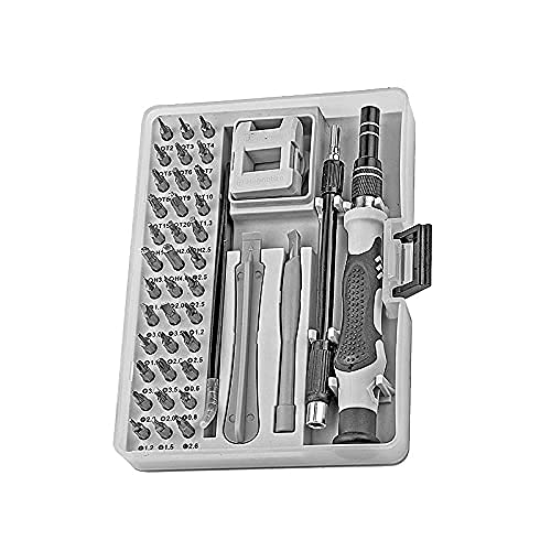 DHVAJ 45 in 1 Precision Screwdriver Bit Set, Magnetic Tiny Screwdriver Kit with Tweezers & Extension Shaft for Laptop, PC, Cell Phone, Computer, Game Console | 15.3 X 11.3 X 3.4 CM | Silver (B0B5N7C5SR) Amazon Price History, Amazon Price Tracker
