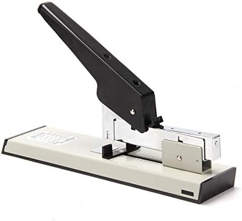 YORKING Heavy Metal Adjustable Stapler Large Heavy Duty Metal Stapler 100 Sheets of Paper Metal Body Document Binding Machine with 1 Box Of Staples Stapler for Office Desk School