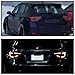 SPEC-D TUNING Jet Black Sequential Tail Lights w/Red LED Bar Compatible with 2008-2014 Subaru Impreza WRX Hatchback, Left + Right Pair Assembly
