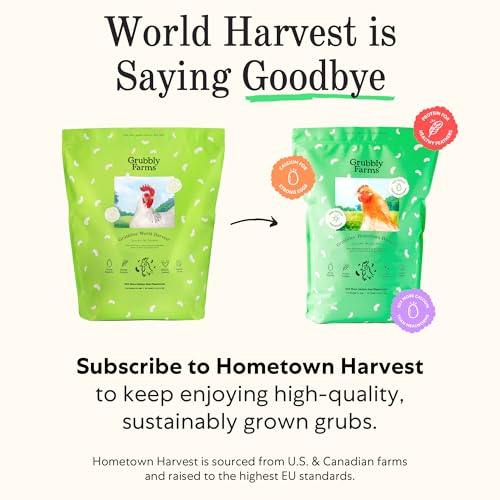 Image of Grubblies - Switch from World Harvest to Hometown Harvest for Premium Chicken Nutrition - Grubblies World Harvest 1LB