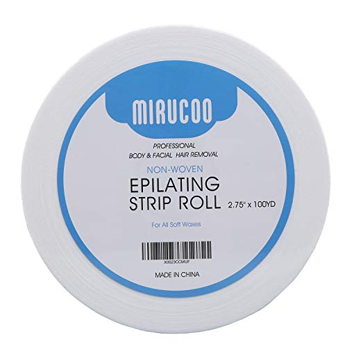 Mirucoo Non-woven Wax Strip Roll for Body and Facial Hair Removal, 2.75