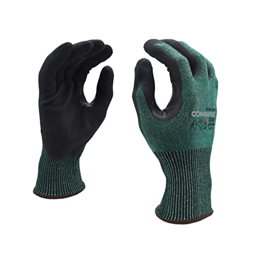 Cordova 6938 Cut Resistant Gloves, 18-Gauge Flexibility, Hppg, Reinforced Thumb, Touchscreen Fingers, Microfoam Nitrile Coating For Extra Grip, Gloves For Work, 2X-Large, 1-Pack #TOP9
