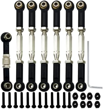 BingHFobbyHuo Aluminum Adjustable Turnbuckles/Camber Link for Traxxas 1/10 Slash 2WD 4X4//Rustler/Hoss/Stampede 2WD 4WD RC Car