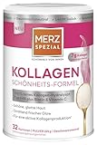 Merz Spezial Collagen Schönheits-Formel Pulver (225 g)– Hochwertiges Beauty Pulver mit Kollagen-Hydrolysat Typ 1 & 3 plus Biotin & Vitamin C – 32 Portionen