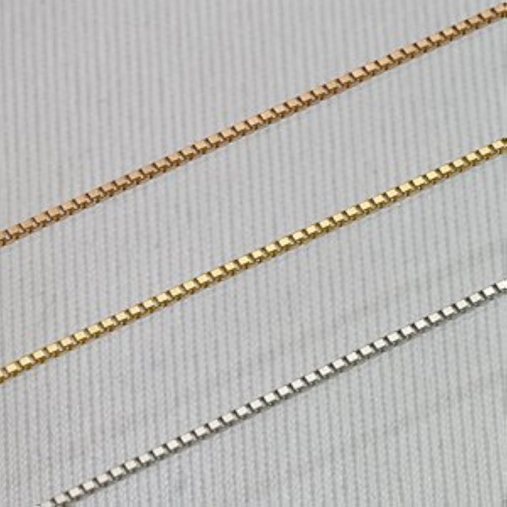 Amazon | 【日本製】 18金 ホワイトゴールド 幅 0.7mm 70cm ベネチアン