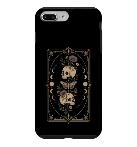 Boho Cottagecore �t���[�����X�J�����[���t�F�C�Y �^���b�g�J�[�h �X�}�z�P�[�X iPhone 7 Plus/8 Plus �p