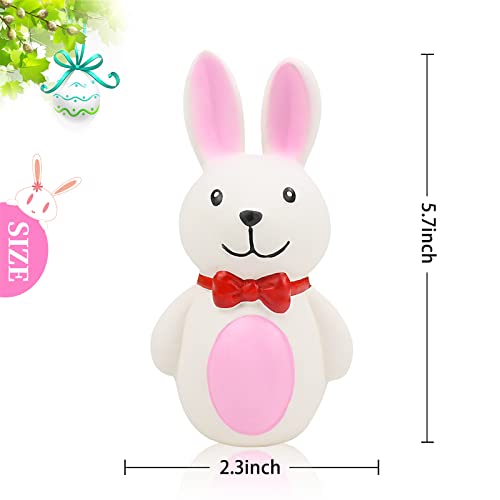 Malier 3 Pack Easter Dog Toys, Soft Latex Rubber Dog Squeaky Toys Cute Dog Toys, Funny Bunny Chicken Animal Sets Dog Chew Toys For Small Medium Dogs Puppy #TOP3