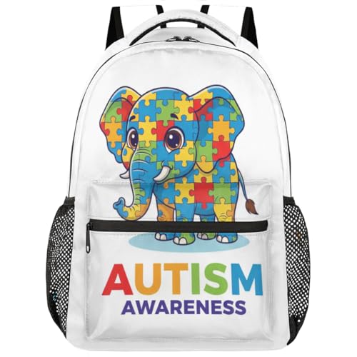 Mochila de viaje con elefante para universidad y adolescentes
