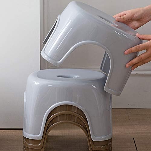 Omenluck 1 Pc Thick Plastic Stools Bath Stool Bathroom Shower Room Livingroom Short Footrest
