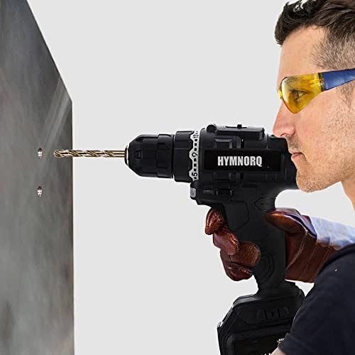 Hymnorq Metric M35 Cobalt Steel Extremely Heat Resistant Twist Drill Bits With Straight Shank Set Of 13Pcs To Cut Through Hard Metals Such As Stainless Steel And Cast Iron #TOP6