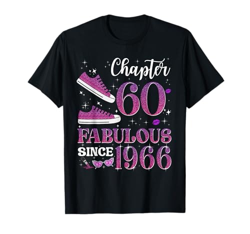 Chapter 60 Fabulous Since 1966 60Th Birthday Girl Lady T-Shirt