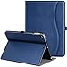 New IPad 9.7 Inch 2018/2017 Case, Ztotop Premium Leather Business Slim Folding Stand Folio Cover with Auto Wake/Sleep,Pencil Holder and Multiple Viewing Angles,NavyBlue