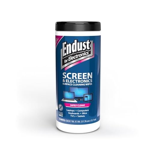 Endust for Electronics; Screen & Surface Cleaning Wipes, Great LCD and Plasma Wipes, 70 Wipes (11506)