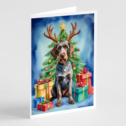 Caroline's Treasures German Wirehair Dogs 5x7 Note Cards Set of 8