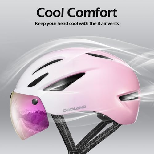 Odoland Magnetic Visor Helmet