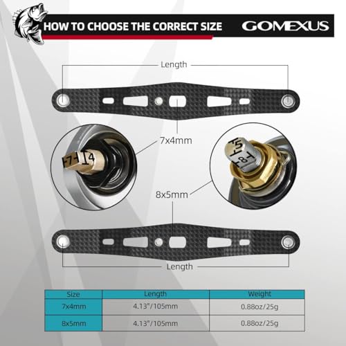 image for GOMEXUS Carbon Power Handle Compatible for Daiwa Tatula Coastal Lexa S