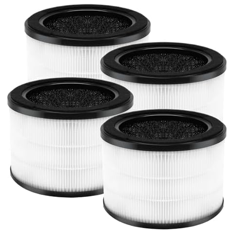 MSB5 Filter Replacement for Membrane Solutions Filter MSB5, Compatible with Membrane Solutions Air Purifier MSB5, 4 Pack Cover