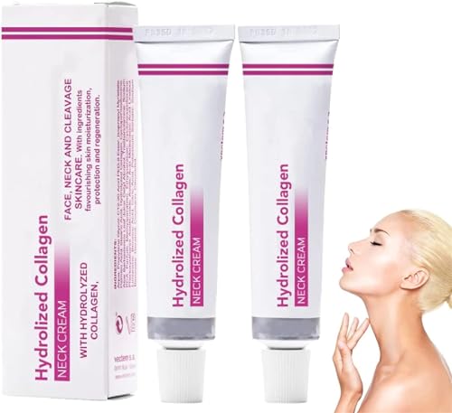 Spain Hydrolized Collagen Neck Cream,Firming Cream Tightening Lifting Sagging Skin,Neck Firming Cream, for Delay Skin Ageing,Smooth & Youthful Skin (2 pcs)