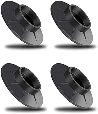 MYLERCT 4 Pcs Washing Machine Feet Pads, Black Anti Slip Rubber Foot Pad, Sucker Mode Furniture Vibration Pads, Suitable for Washing Machine, Refrigerator, Dryer and Other Furniture